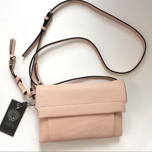 Cross body small bay pink bag Vince Camuto bag leather bag wallet style pink bag